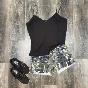 Express Tropical Shortie Shorts